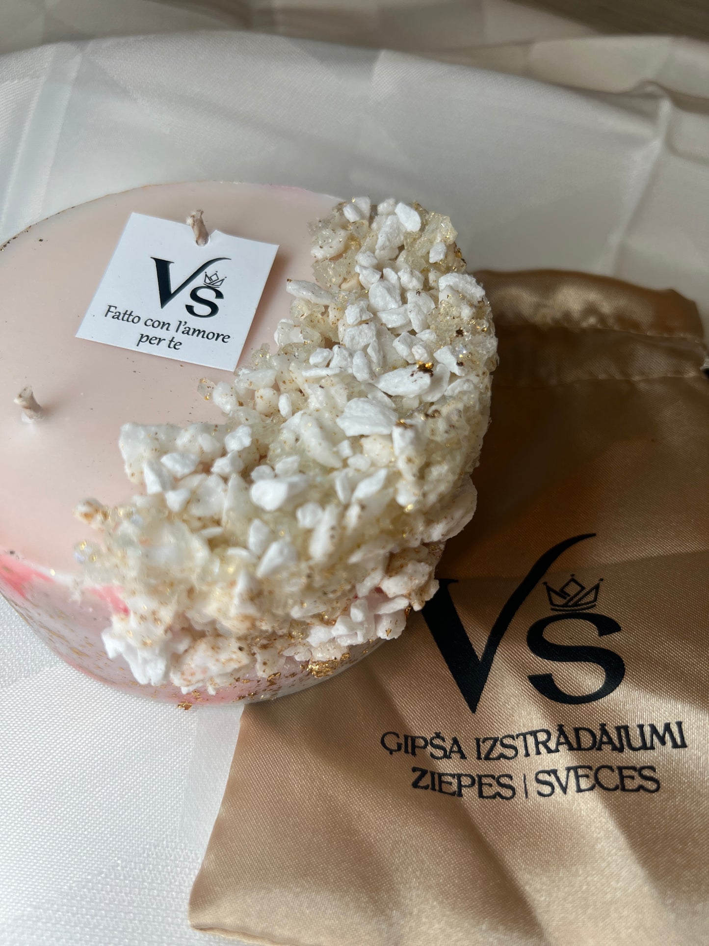 Meistarklase – Liela svece ar akmeņiem