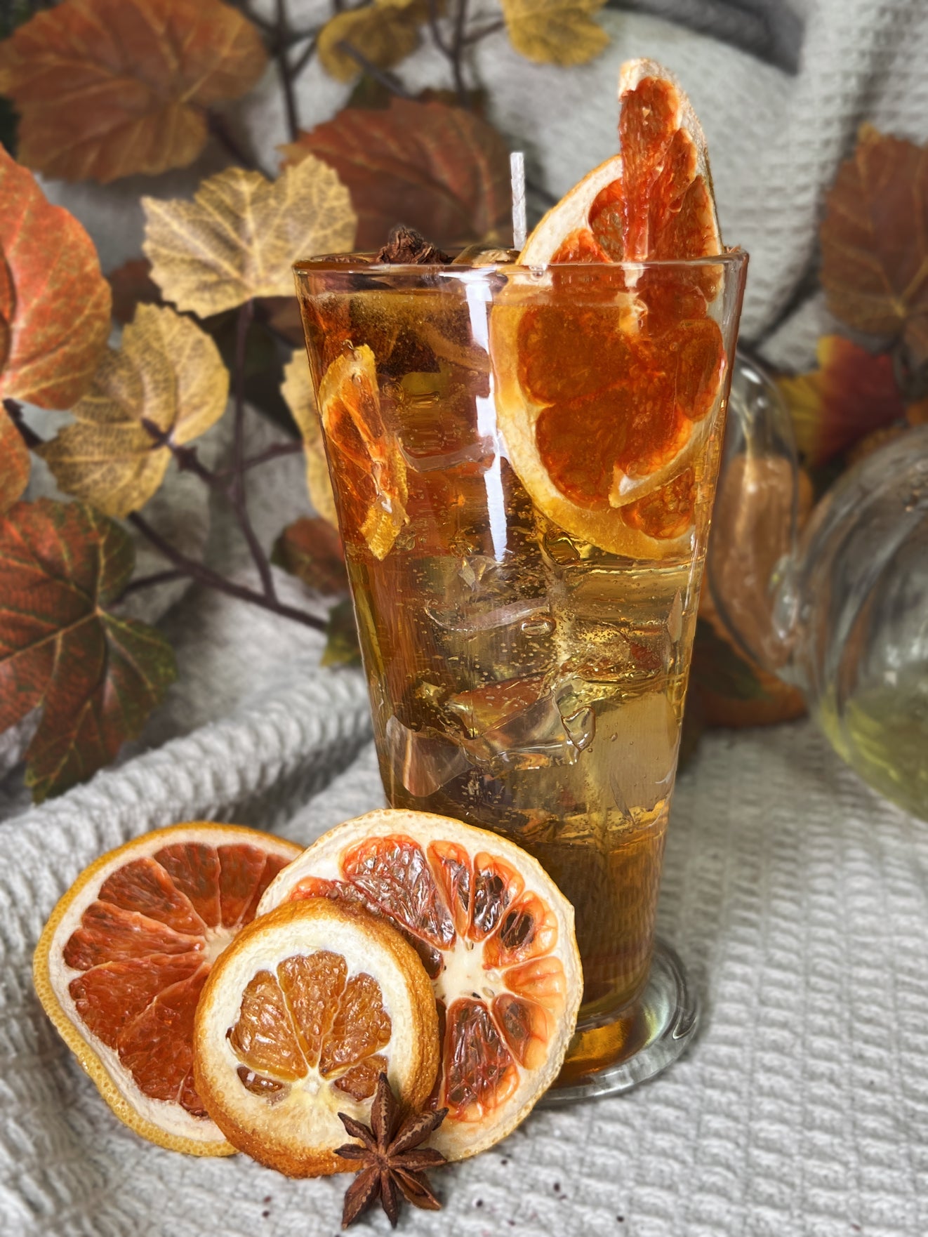 Meistarklase - Rudens dzēriena svece