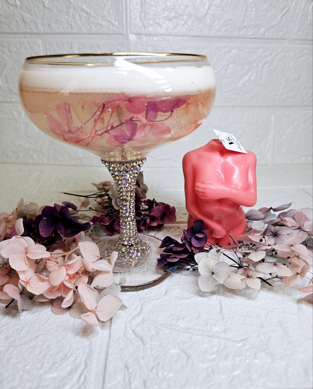 Meistarklase - Svece "Šampanietis" + viena stāvoša svece