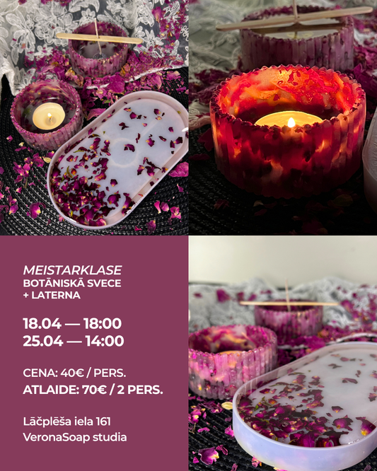 Meistarklase - Botāniskā svece + laterna
