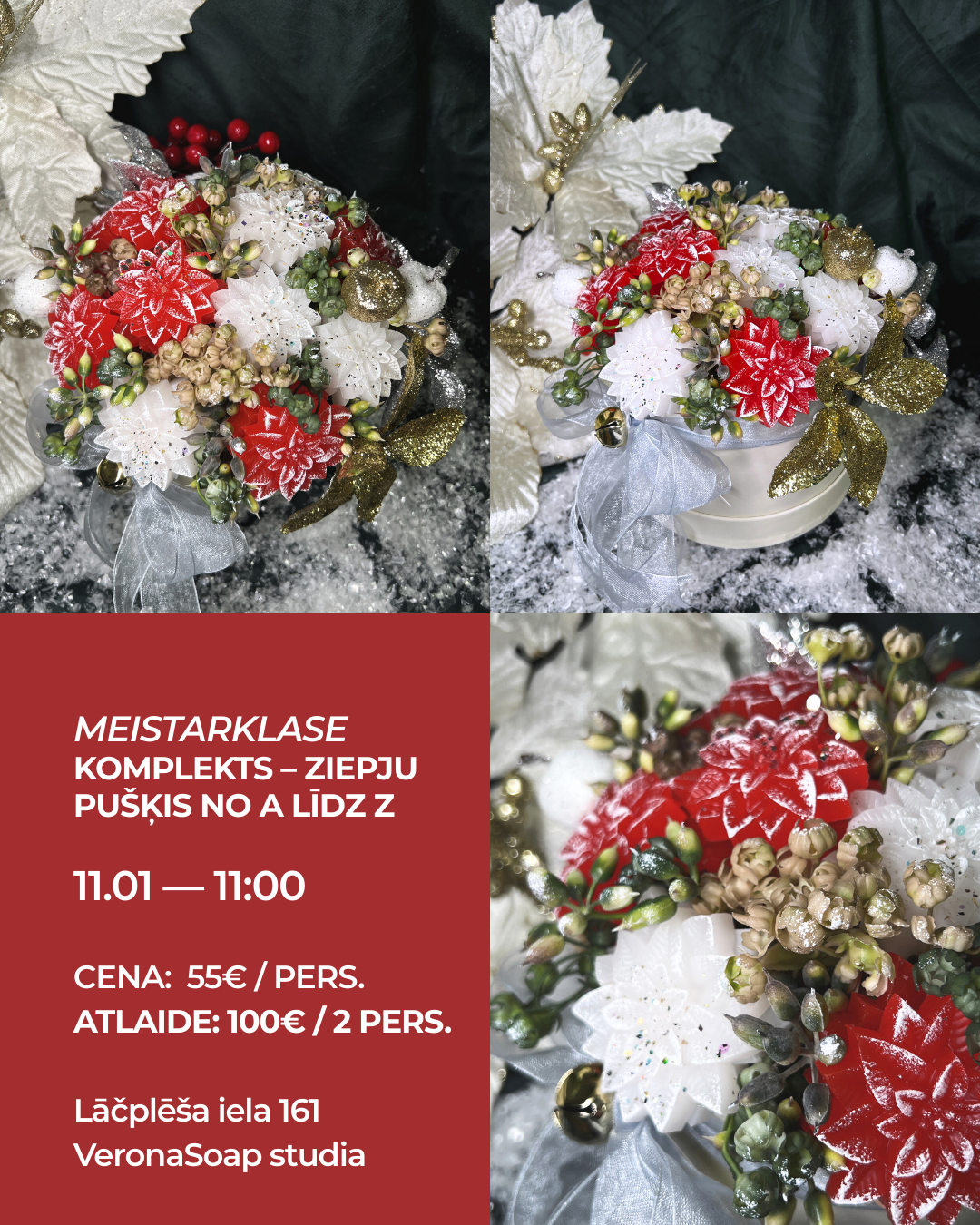 MEISTARKLASE – Komplekts: Ziepju pušķis no A līdz Z