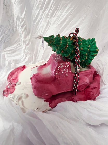 Meistarklase - Ziemassvētku komplekts “Mašīnīte + 2 sveces”