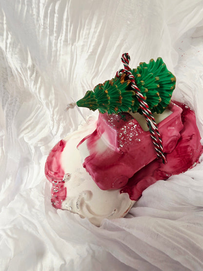 Meistarklase - Ziemassvētku komplekts “Mašīnīte + 2 sveces”