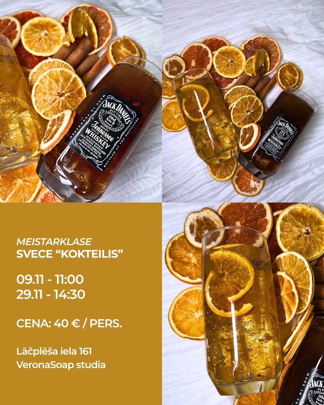 Meistarklase - Svece “Kokteilis”