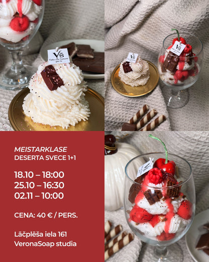 Meistarklase – Deserta svece 1+1