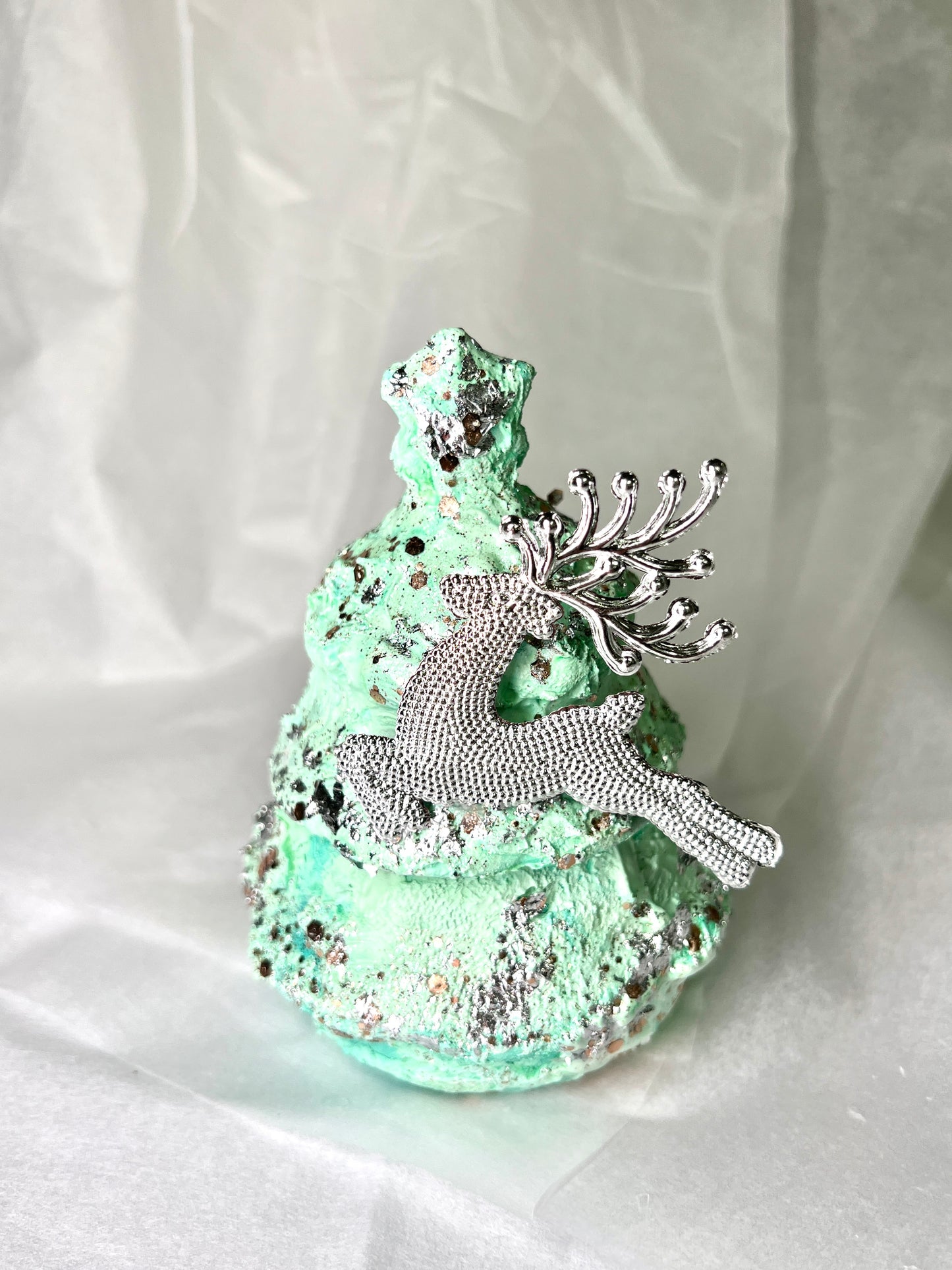 Ziemassvētku egle — 3 sveces + ģipsis