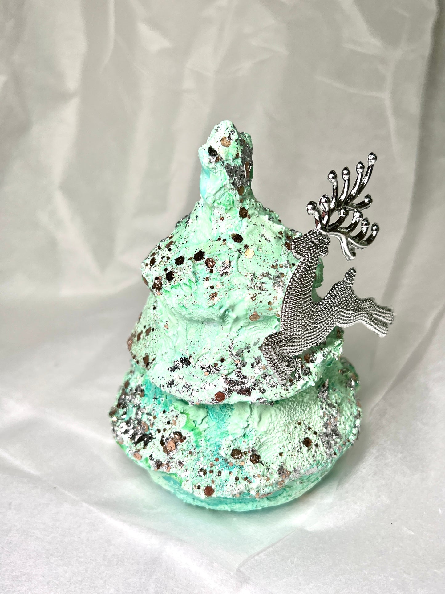 Ziemassvētku egle — 3 sveces + ģipsis