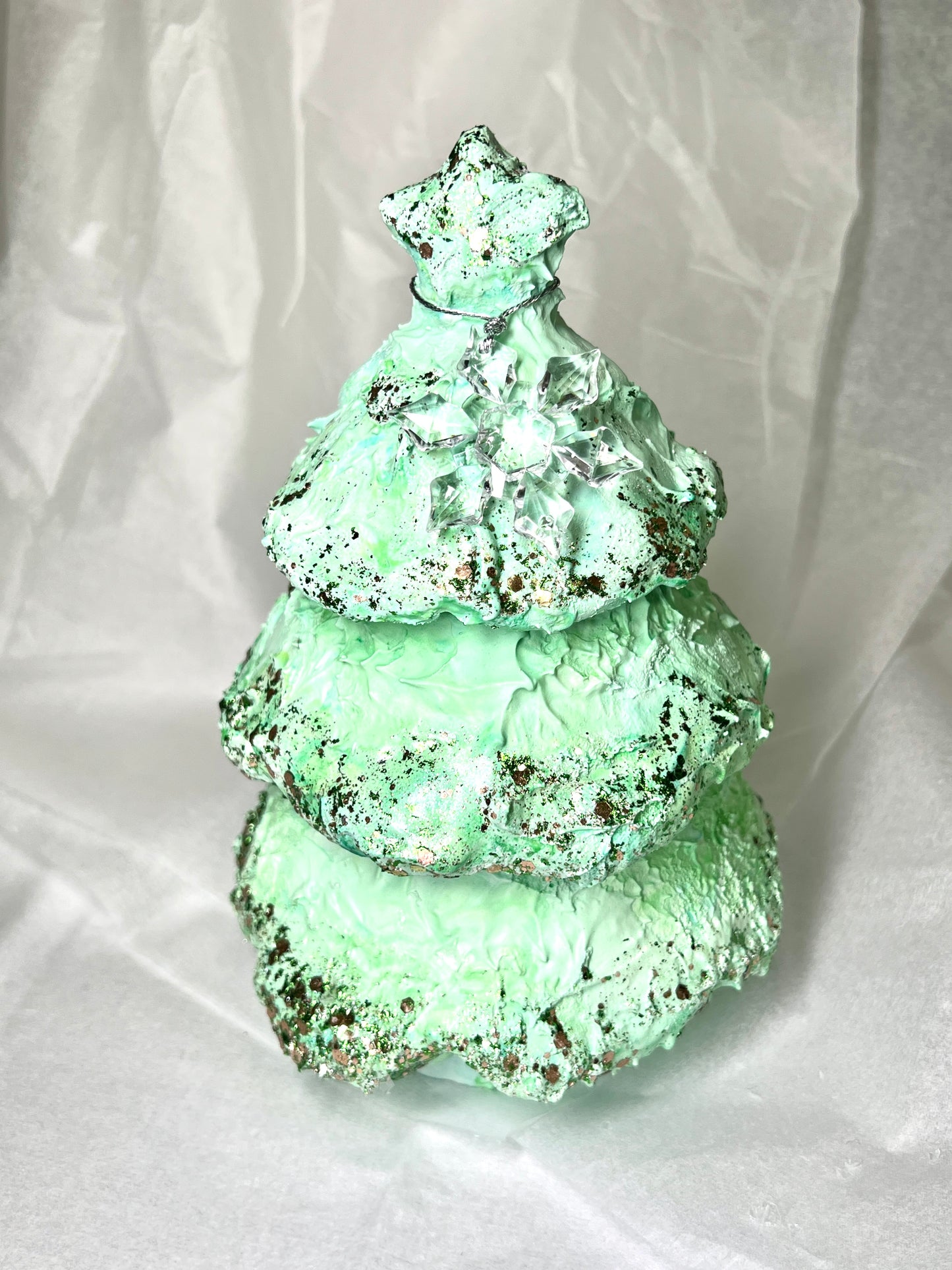 Ziemassvētku egle — 3 sveces + ģipsis