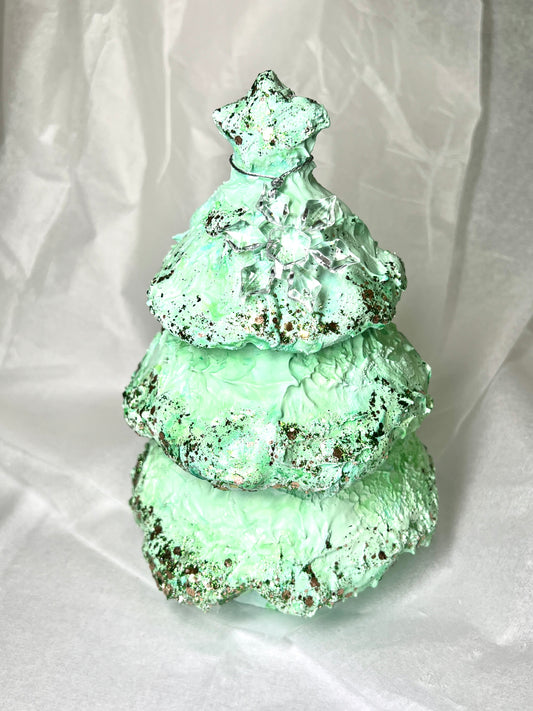 Ziemassvētku egle — 3 sveces + ģipsis