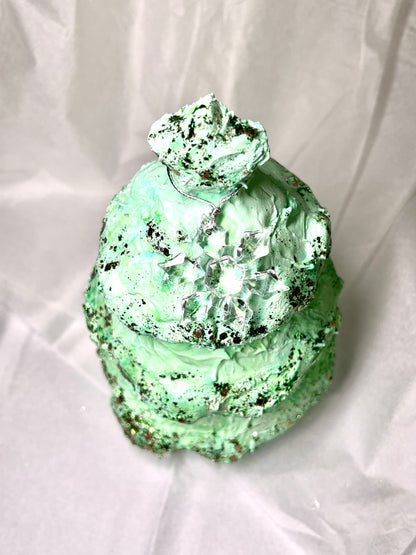 Ziemassvētku egle — 3 sveces + ģipsis