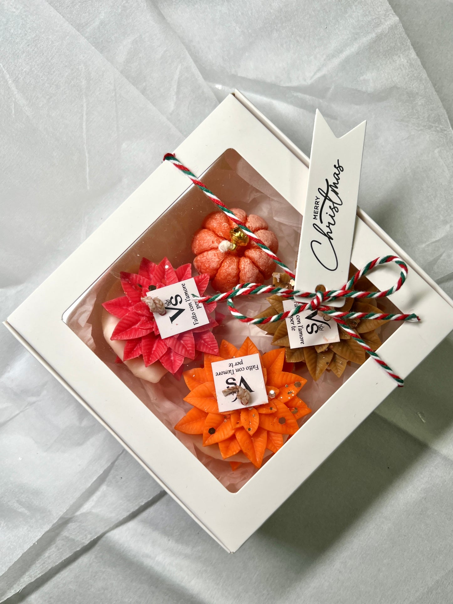 Ziemassvētku sveču komplekts, kūciņas