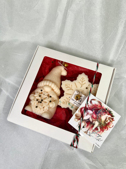 Sveču komplekts, rūķītis + zvaigzne