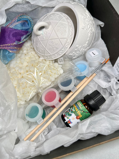 Komplekts: krāso ģipša laternu un pašam ielej sveci