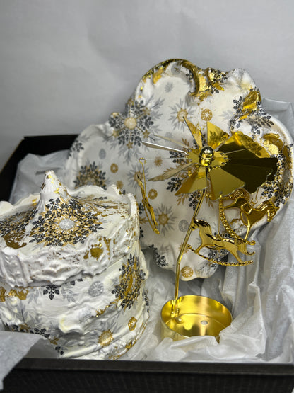 Gipsa komplekts dekupāža + svece