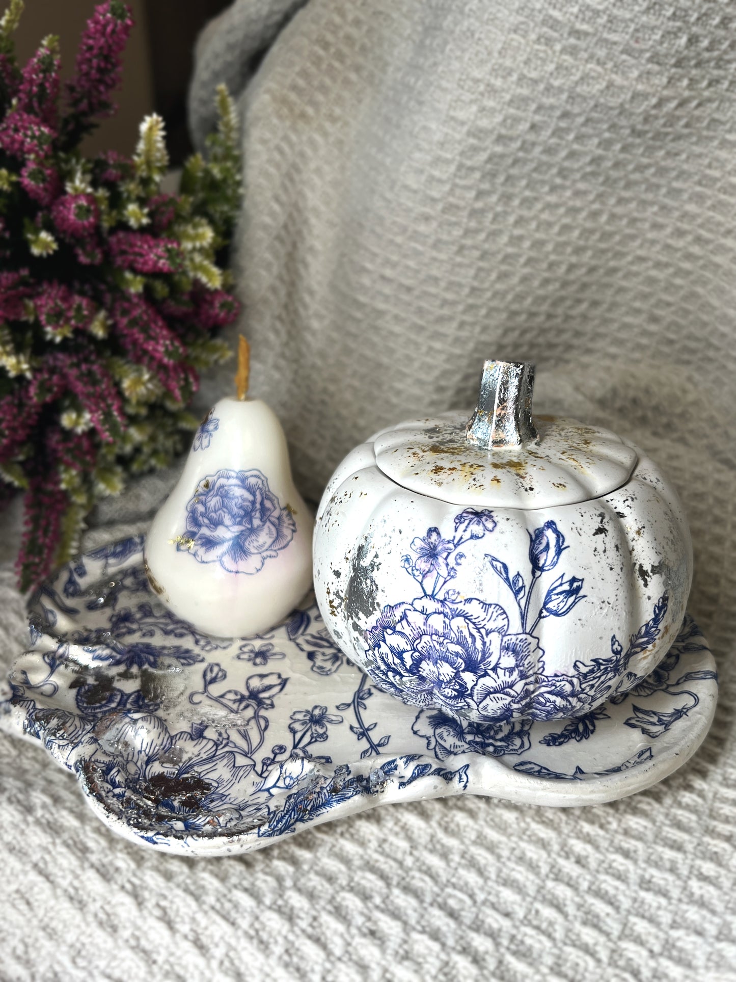 Meistarklase –  Ģipša komplekts (Decupāža) + Augļu svece