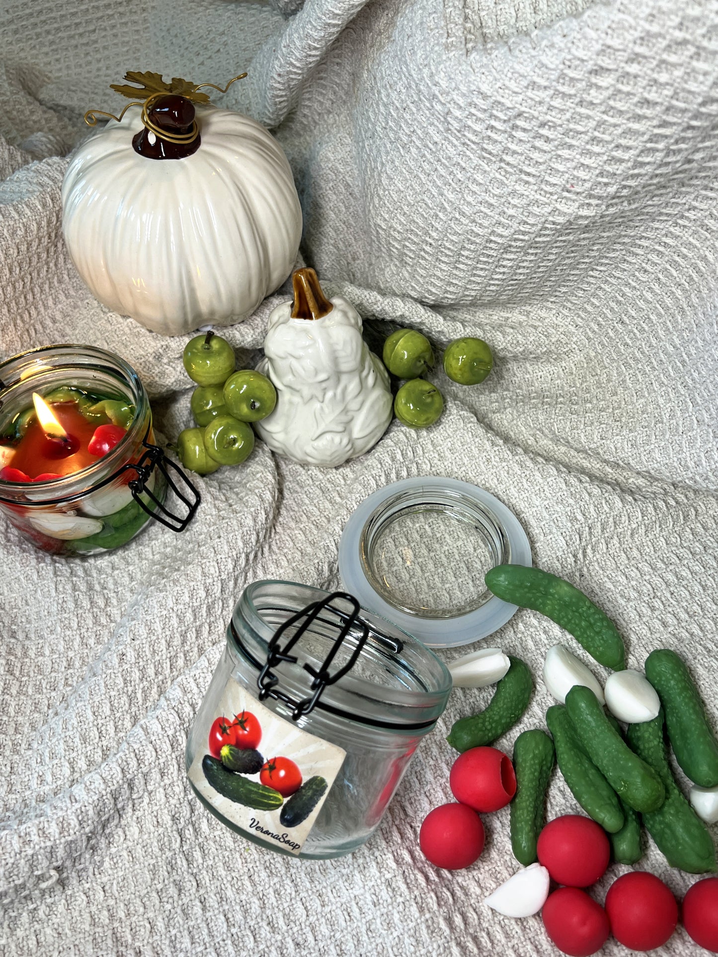 Svece “Marinētie dārzeņi”