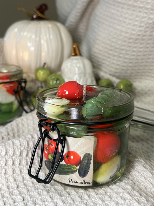 Svece “Marinētie dārzeņi”