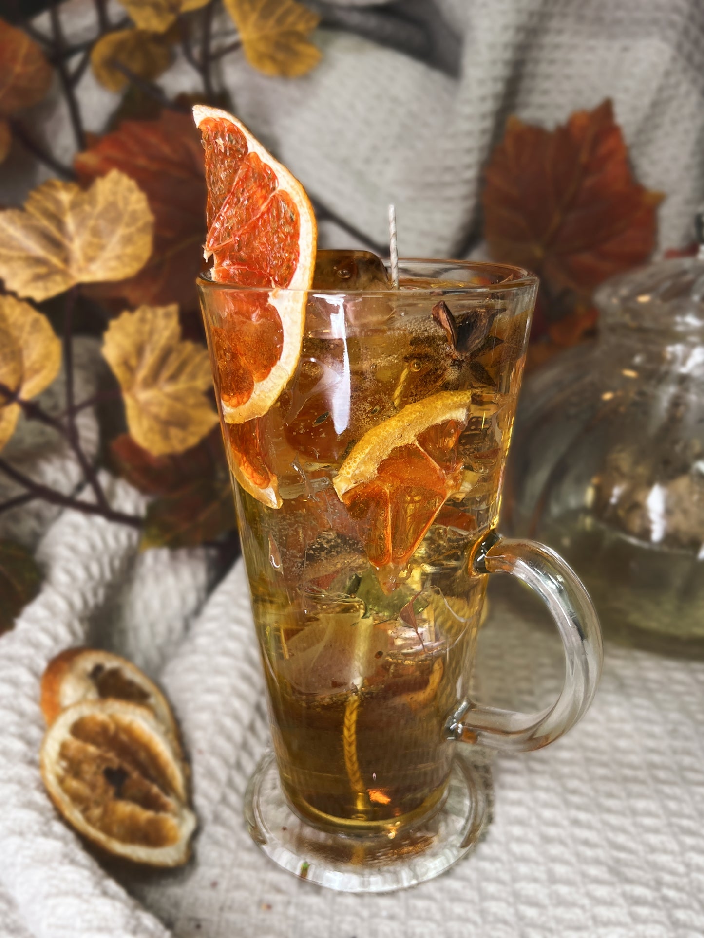 Meistarklase - Rudens dzēriena svece