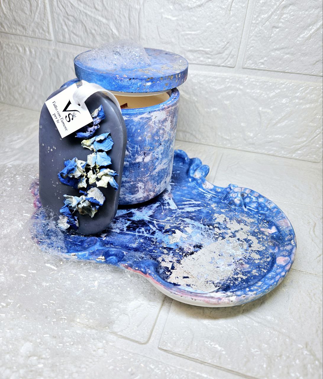 Meistarklase Ģipsa komplekts "Bērnība" + Āromātiksā svece un Aroma saše