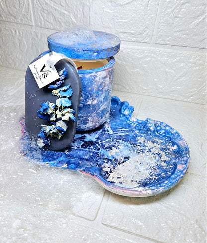 Meistarklase Ģipsa komplekts "Bērnība" + Āromātiksā svece un Aroma saše