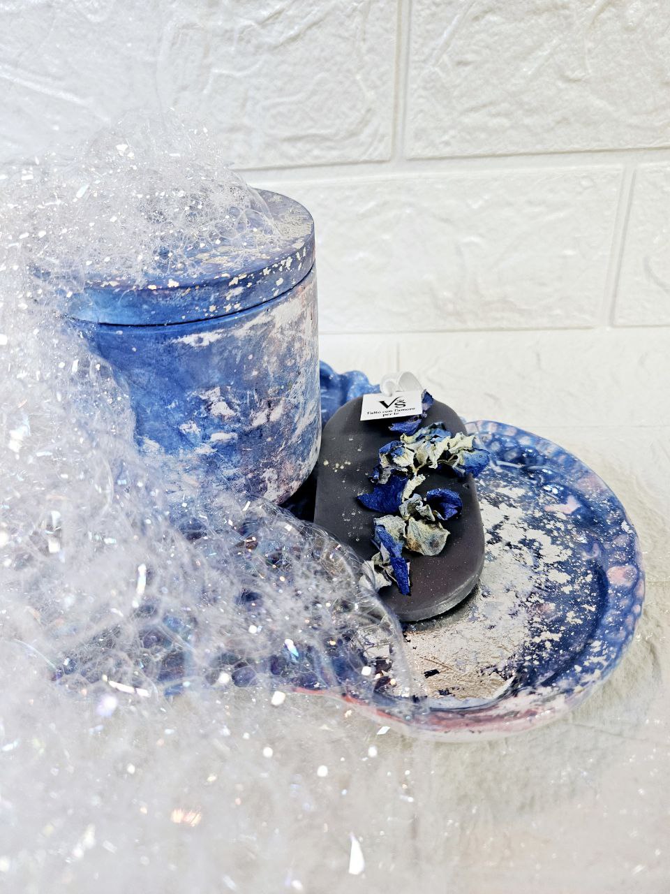 Meistarklase Ģipsa komplekts "Bērnība" + Āromātiksā svece un Aroma saše