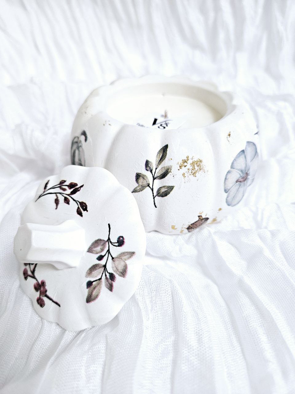 Ģipša trauciņš, svece