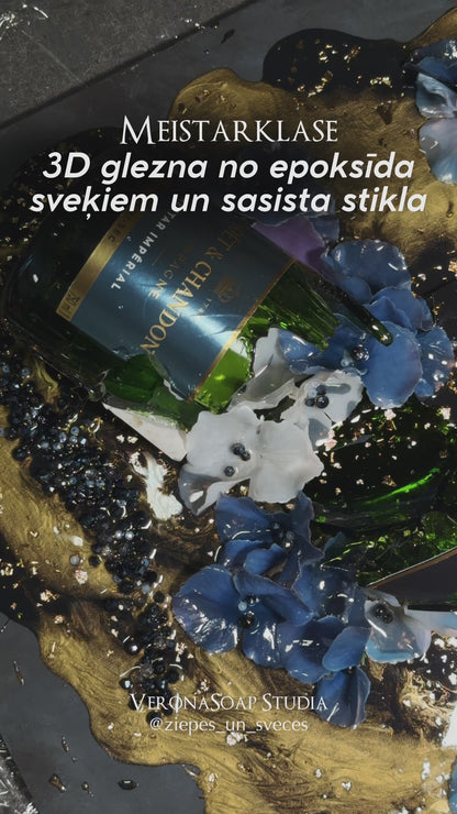 MASTERCLASS – 3D PAINTING WITH EPOXY RESIN AND BROKEN GLASS